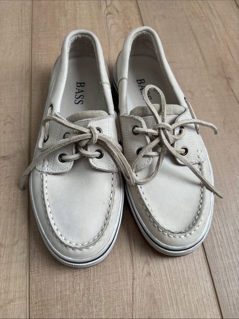 Bass Leather Caymen Boat Shoes